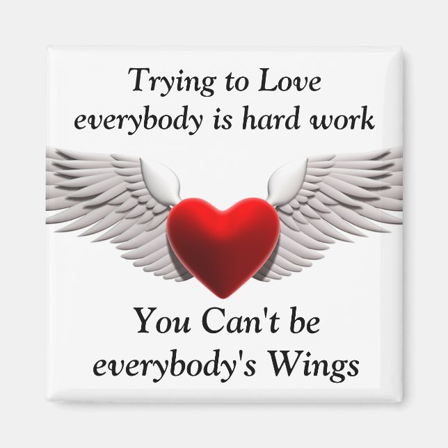 Imán Tratando de amar a_ Magnet (Frente)