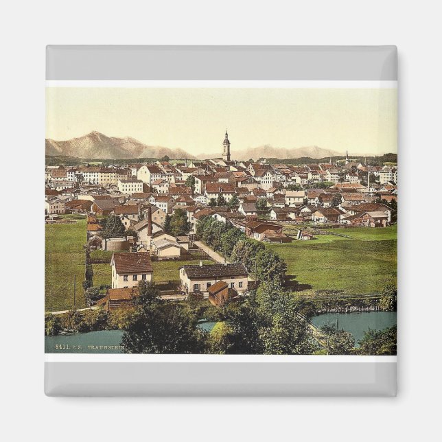 Imán Traunstein, vista general, Alta Baviera, Alemania (Frente)