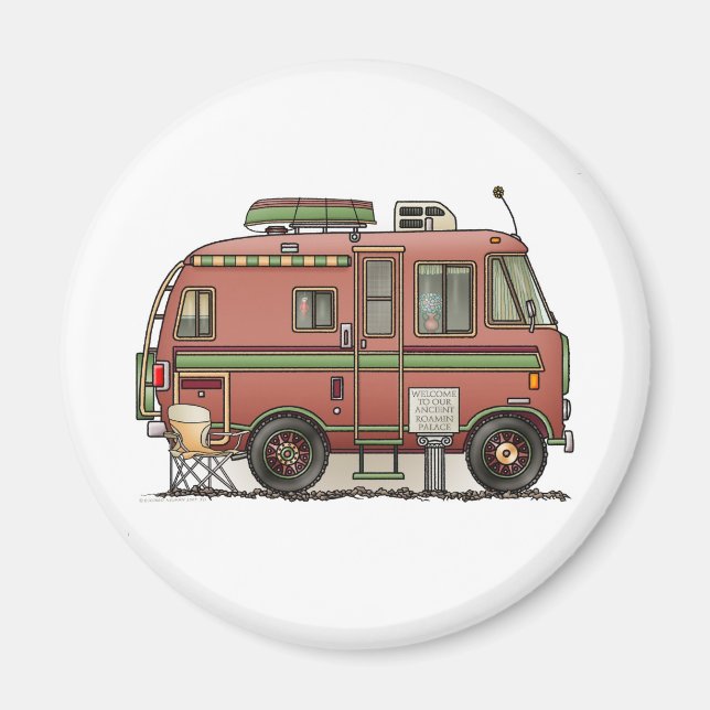 Imán Travco Motor Home Camper RV (Frente)