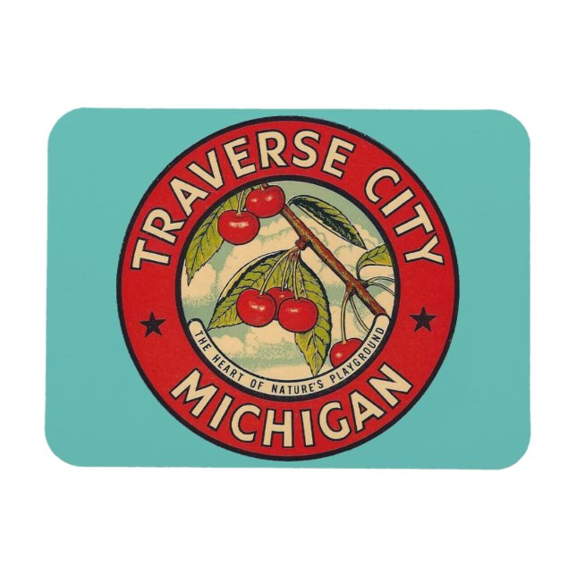 Imán Traverse City, Michigan Magnet (Horizontal)