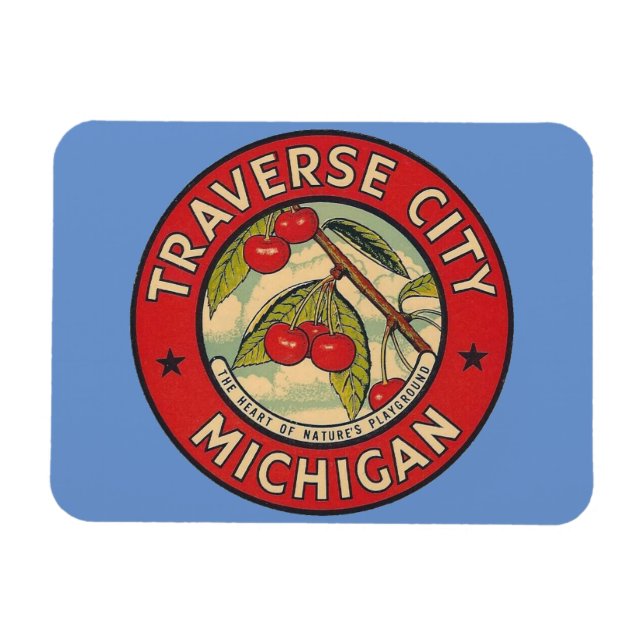 Imán Traverse City, Michigan Magnet (Horizontal)