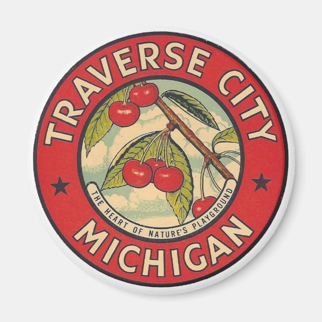 Imán Traverse City, Michigan Magnet (Frente)