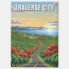 Imán Traverse City Michigan Travel