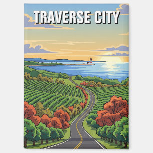 Imán Traverse City Michigan Travel