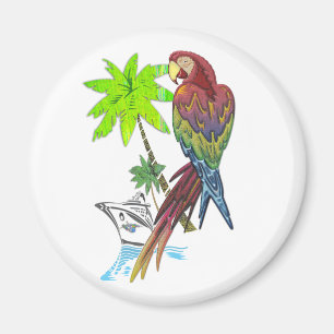 Imán Travesía tropical del loro