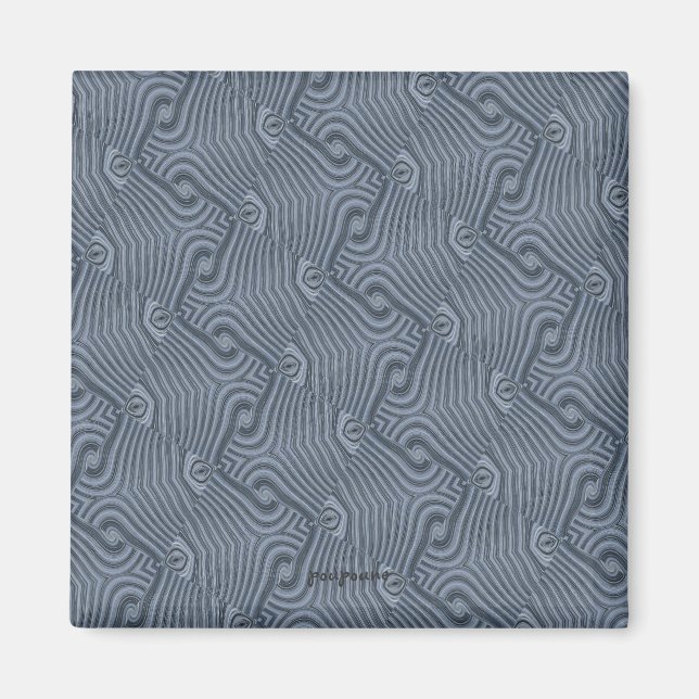 Imán trazados de plata (Frente)