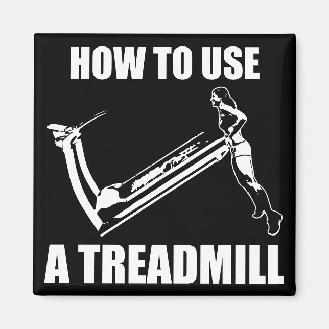 Imán Treadmill - Novedad divertida para mujeres (Frente)