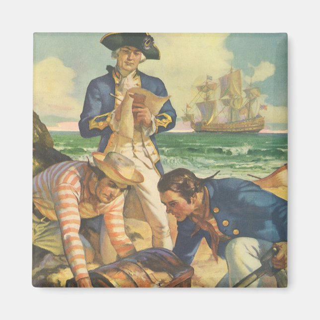 Imán Treasure Island, piratas de venta de hadas de vint (Frente)