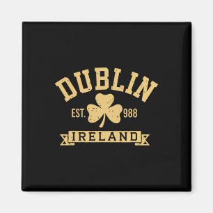 Imán Trébol de Dublín Irlanda Shamrock Est 988 St Pat