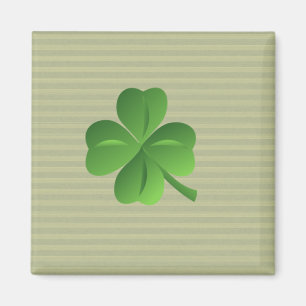 Imán Trébol de la suerte irlandés elegante y moderno