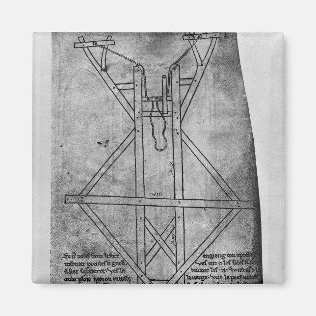 Imán Trebuchet, máquina para lanzar flechas (Frente)