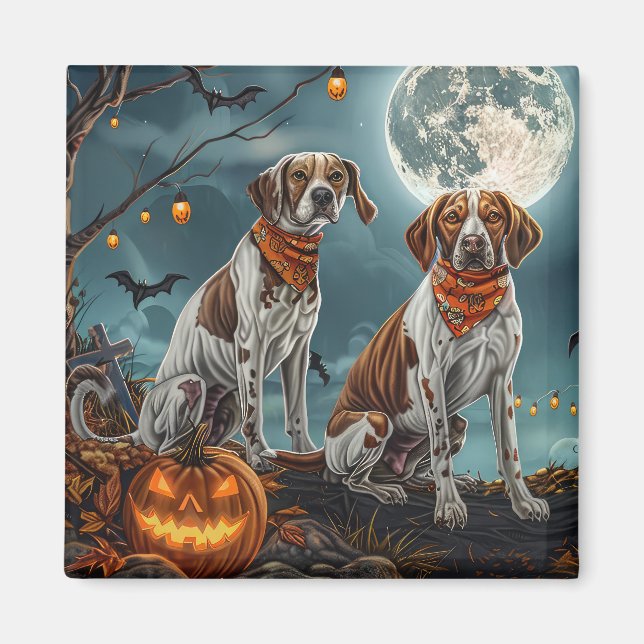 Imán Treeing Walker Halloween Spooky (Frente)