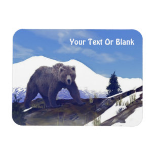 Imán Treeline Grizzly