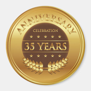 Imán Treinta y cinco años del aniversario de medalla d