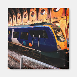 Imán Tren azul y amarillo