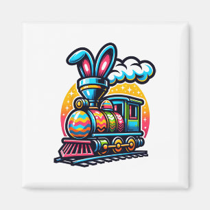 Imán Tren de conejos ferrocarril huevo de Pascua niños