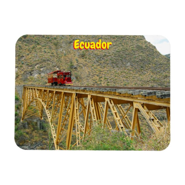 Imán Tren de Ecuador (Horizontal)