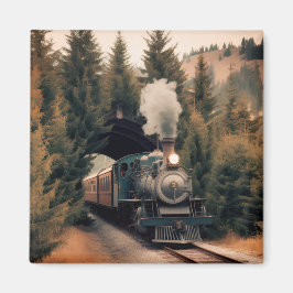 Imán Tren de locomotora a vapor antigua