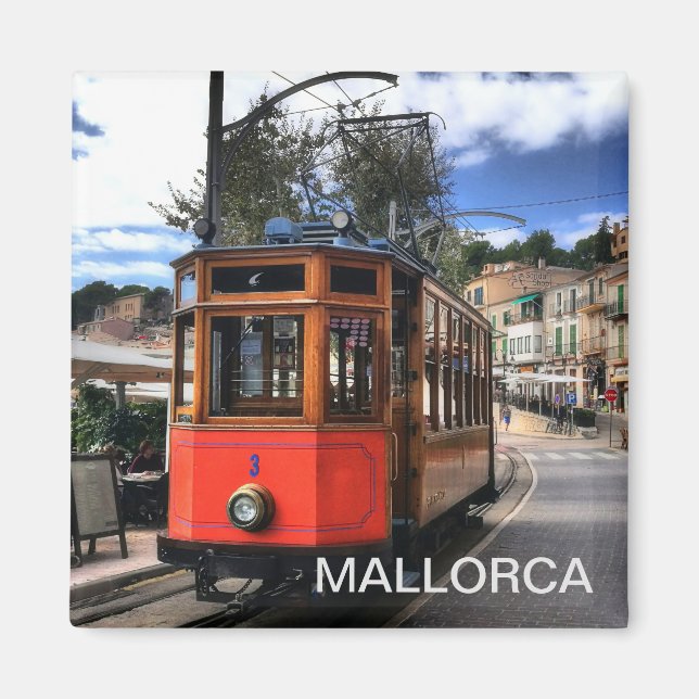 imán tren de Soller, en la isla de Mallorca (Frente)