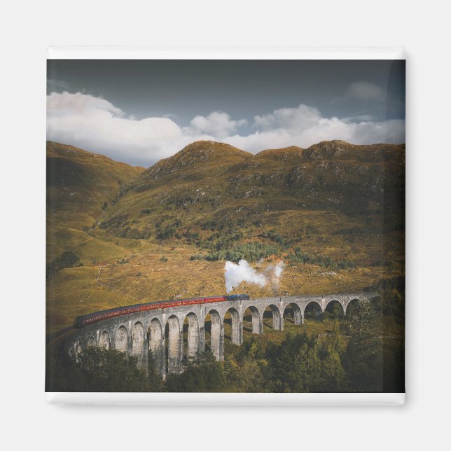 Imán Tren en un viaducto de Glenfinnan, Escocia (Frente)