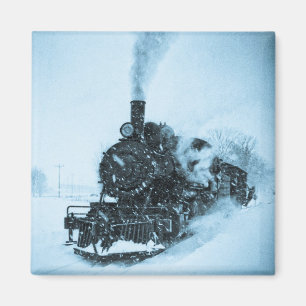 Imán Tren encuadernado de la nieve
