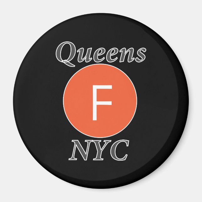 Imán Tren F de Queens NYC (Frente)