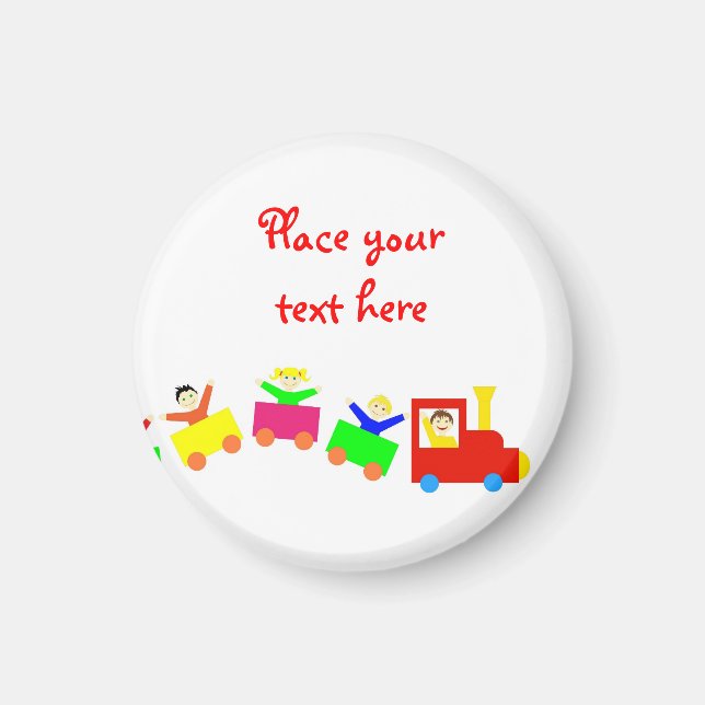 Imán Tren infantil feliz (Frente)