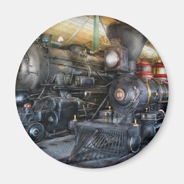 Imán Tren - Locomotoras de Vapor (Frente)
