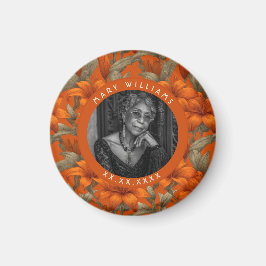 Imán Trendy Custom Lilies Themed Beach Party