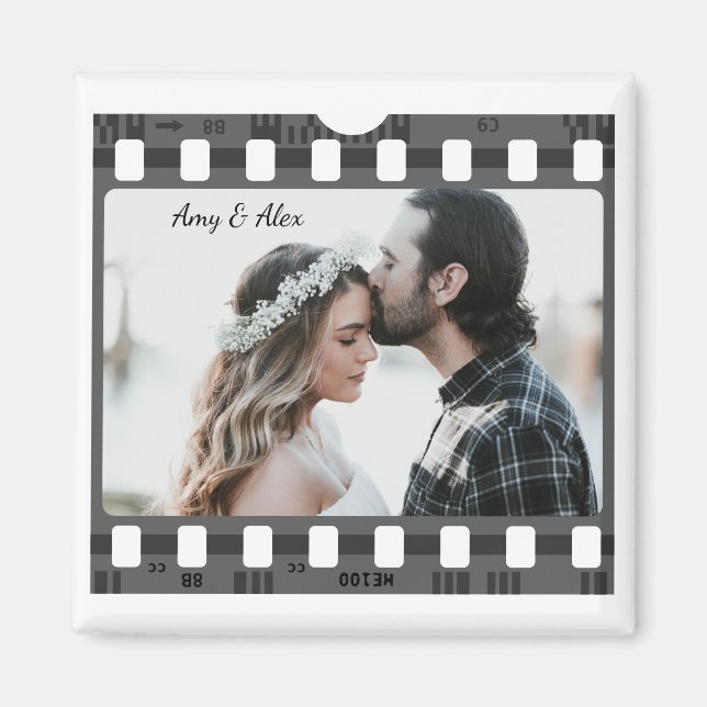 Imán Trendy Film Reel Movie Personalizado Picture Frame (Frente)