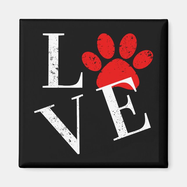 IMÁN TRENDY LOVE DOG PAW (Frente)