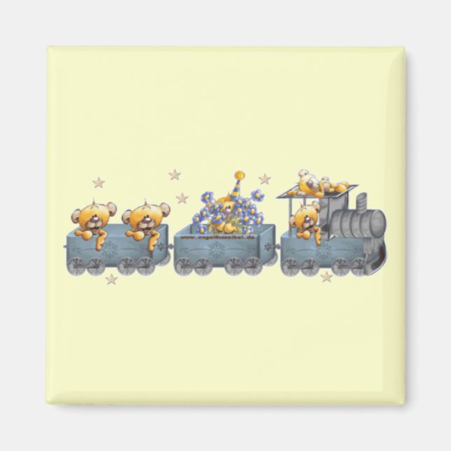 Imán Trenes y Osos de peluche (Frente)