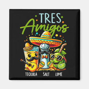Imán Tres amigos sal lime cinco de mayo mexicano 