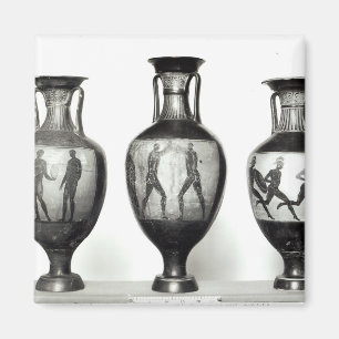 Imán Tres amphorae de Panathenaic