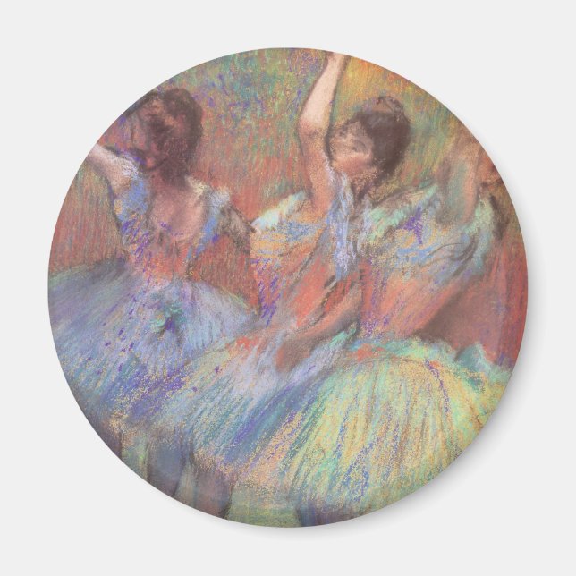 Imán Tres bailarinas de Edgar Degas, arte de ballet de  (Frente)