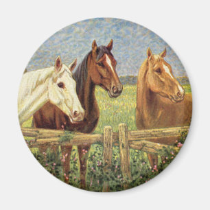 Imán Tres caballos del vintage