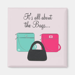 Imán Tres carteras elegantes con dicho