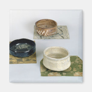 Imán Tres chawans usados para las ceremonias de té,