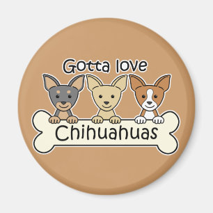 Imán Tres chihuahuas