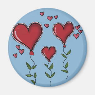 Imán Tres corazones de corte