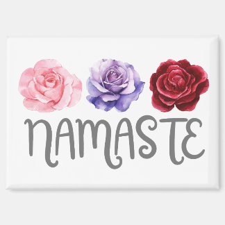 Imán Tres flores: Namaste