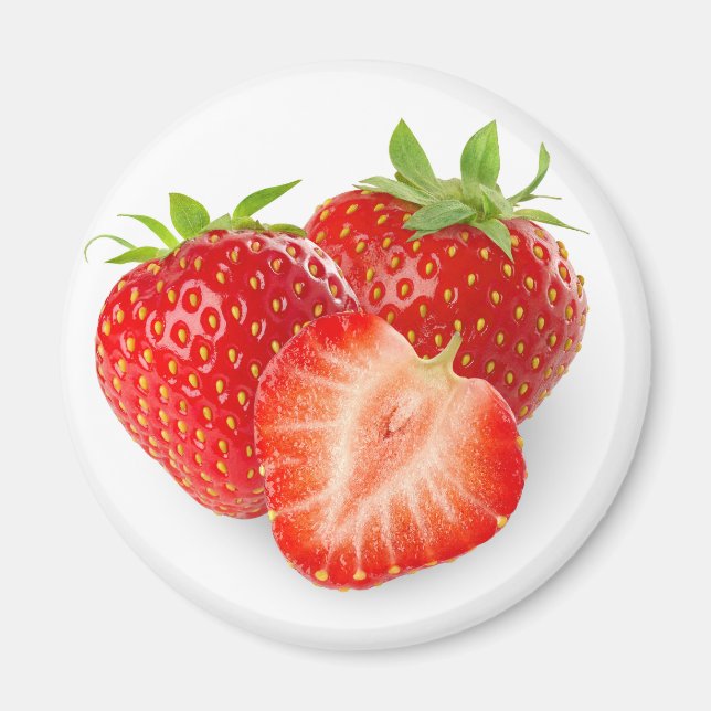 Imán Tres fresas (Frente)
