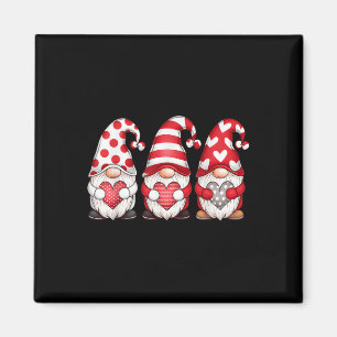 Imán Tres Gnomes Con Mujeres Día de San Valentín Del Co