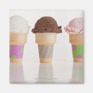 Imán Tres helados conos