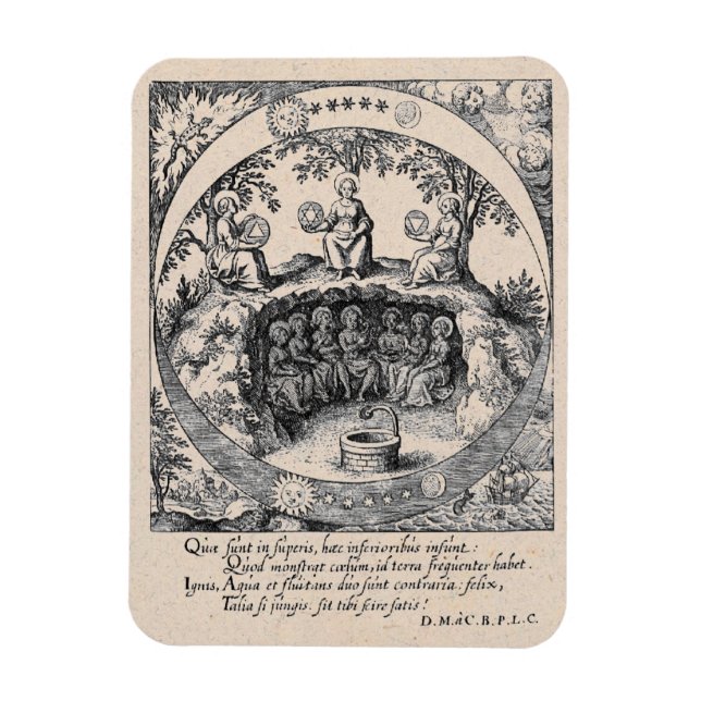 Imán Tres hermanas de la alquimia (Vertical)