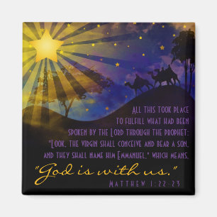 Imán Tres hombres sabios Biblia Verse Fridge Magnet