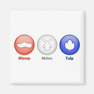 Imán Tres iconos holandeses