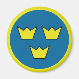 Imán Tres insignias del sueco de las coronas