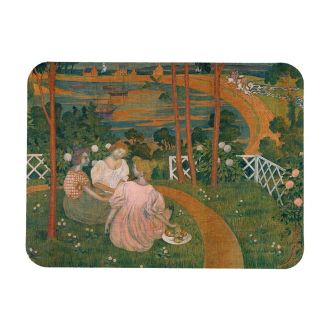 Imán Tres jóvenes princesas, 1898 (Horizontal)