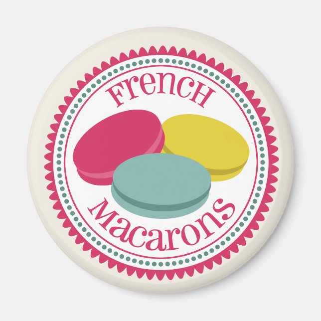 Imán Tres Macarons Magnet (Frente)